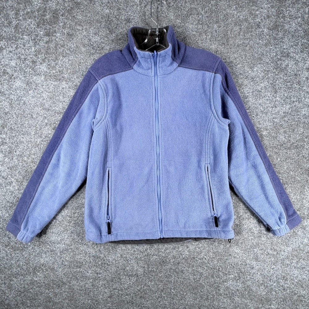 Columbia Fleece Jacket‎ Womens Small Multi Colorblock Vertex Mock Neck Full Zip